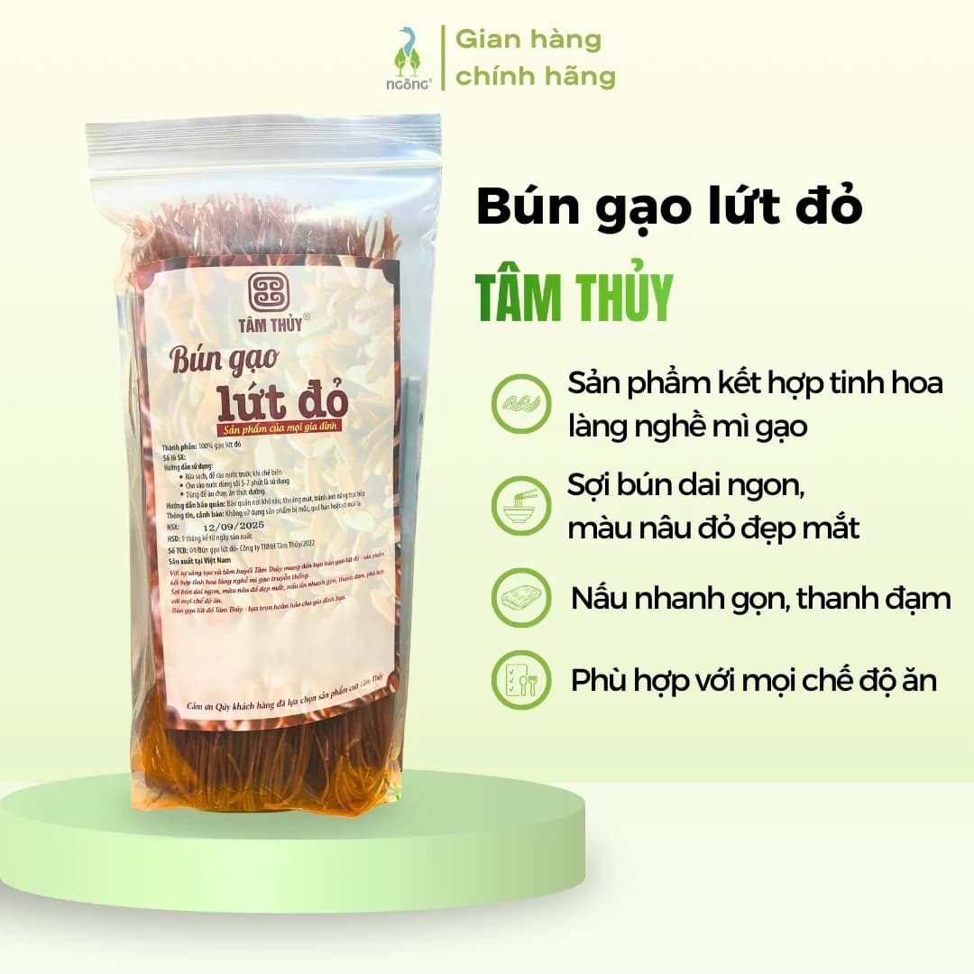 Bún gạo lứt đỏ